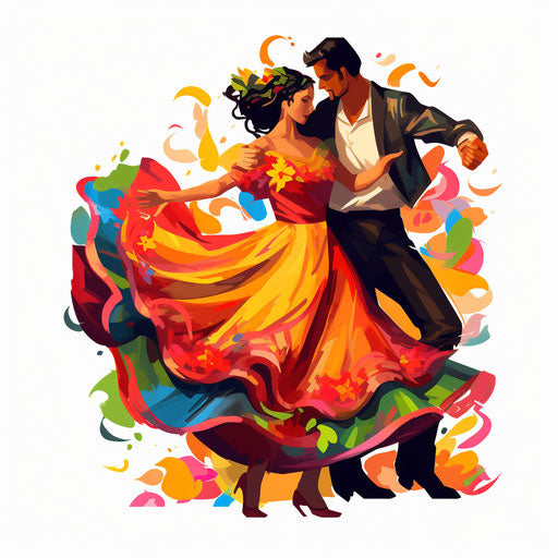 Fiesta Clipart in Chiaroscuro Art Style: 4K & Vector