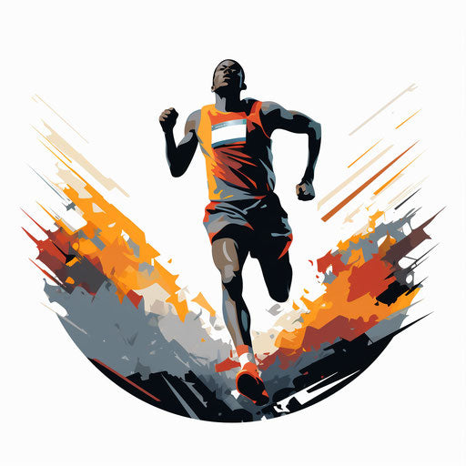 4K Finish Line Clipart in Chiaroscuro Art Style: Vector & SVG