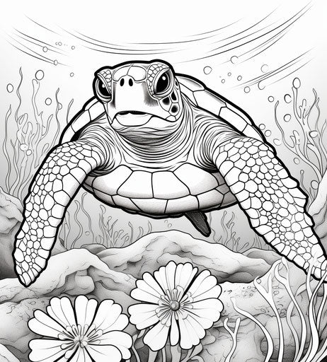 Unleash Creativity with Turtle Coloring Pages