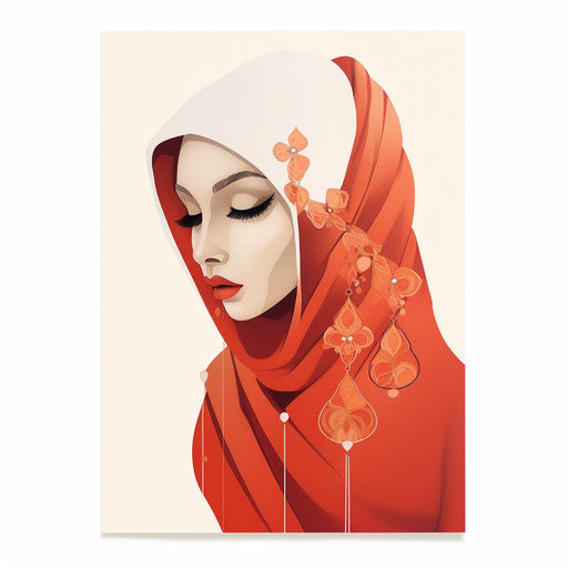 Shadi Card Clipart in Minimalist Art Style Artwork: HD Vector & 4K