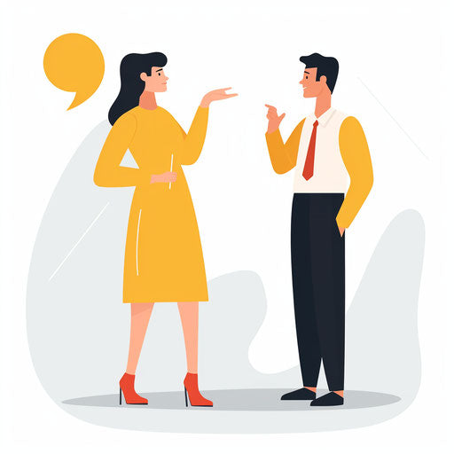 Talking Clipart in Minimalist Art Style Artwork: Vector, PNG, 4K