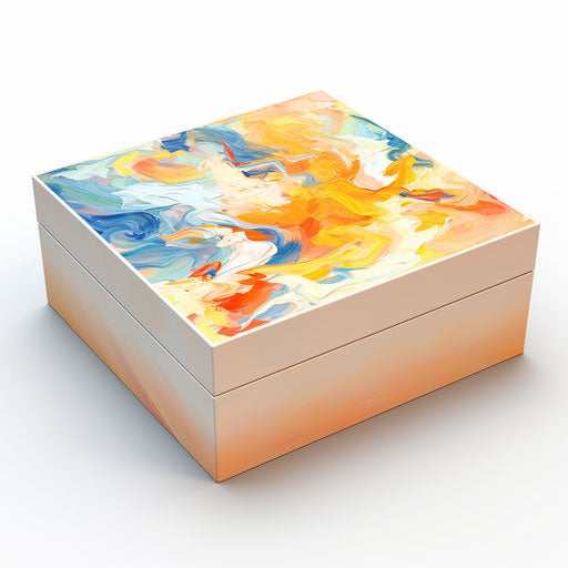 Box Clipart in Impressionistic Art Style: High-Def Vector & 4K Clipart