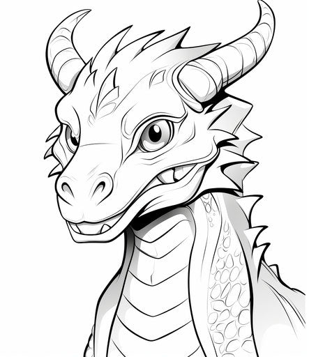 Brain-Boosting Dragon Coloring Pages - Smart Play