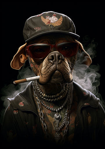 Dog Tattoo Artwork: Show your unique style with a dog tattoo