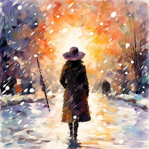 New Years 2024 Clipart in Impressionistic Art Style: HD Vector & 4K