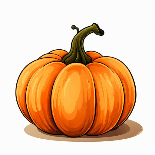 4K & Vector Pumpkin Clipart in Chiaroscuro Art Style