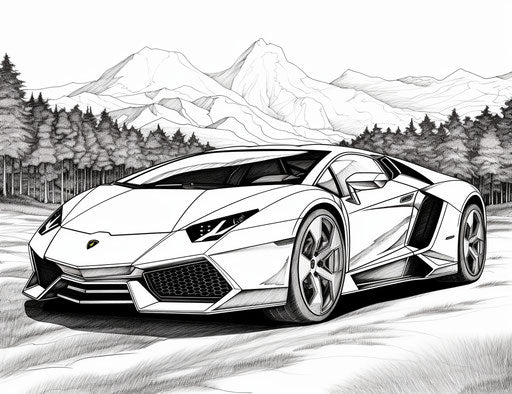 Kids' Creativity with Car Coloring Pages