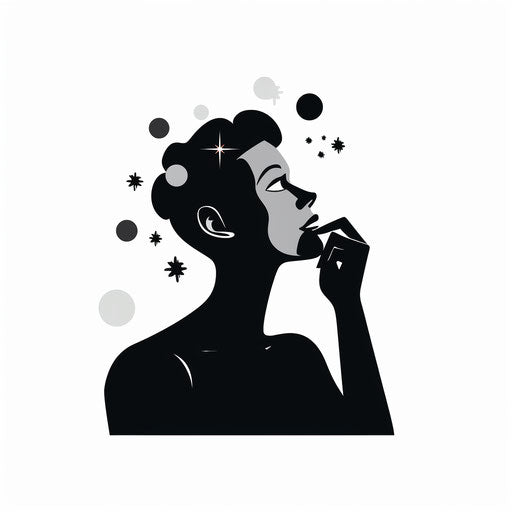 Thinking Clipart in Minimalist Art Style Graphics: High-Res 4K & Vector