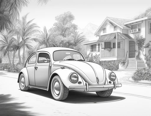 Kids' Creativity with Car Coloring Pages