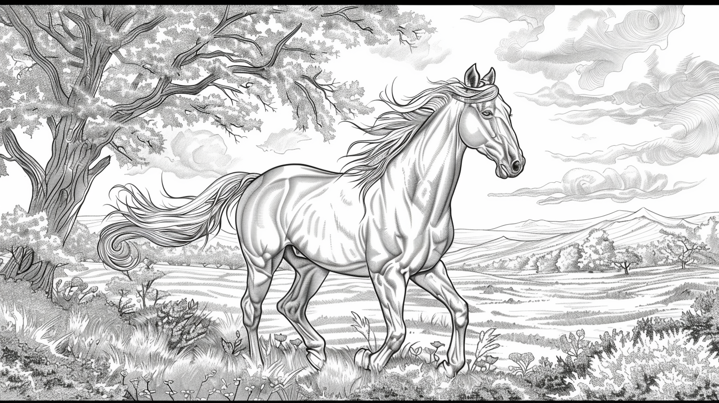 The Enduring Appeal of Horse Coloring Pages – IMAGELLA