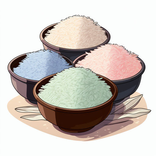 Rice clipart in Pastel Colors Art style, white background