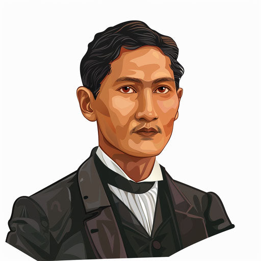 Jose Rizal clipart in photo realistic style