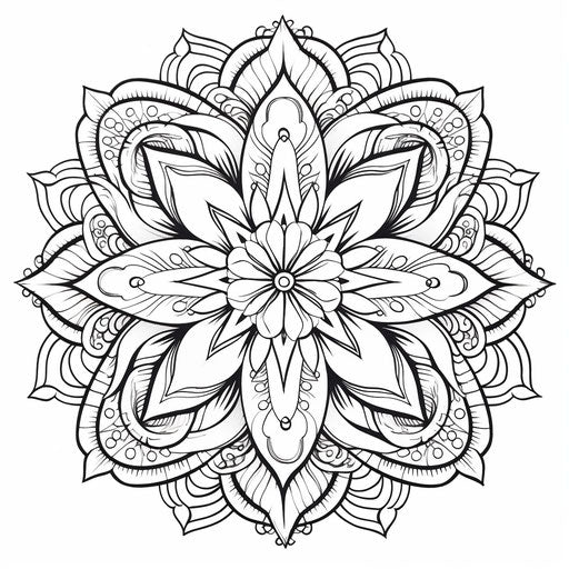 Free mandala coloring pages, in the style of captivating, hand-coloring