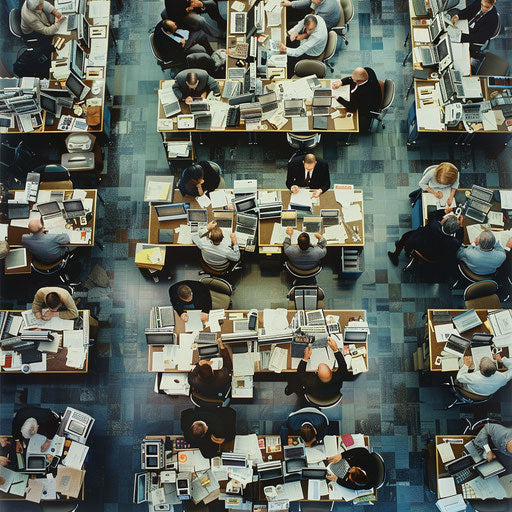 Fast-paced payday hustle at a bustling company