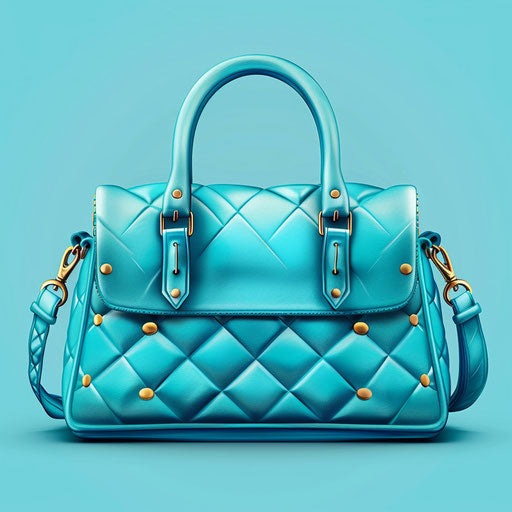 Realistic purse clipart on random flat background