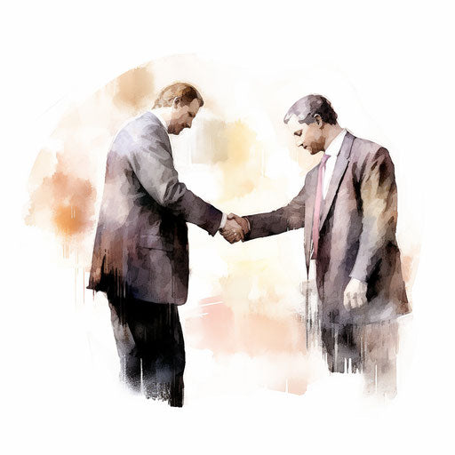 Trust depicted as an oil painting