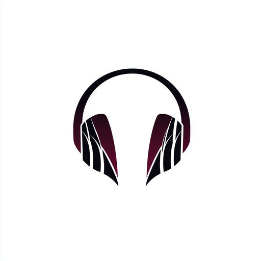 Inspiring DJ logo design with minimalist headphone shape