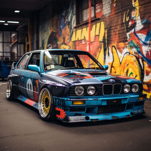 BMW M3 classic customized with hydraulics