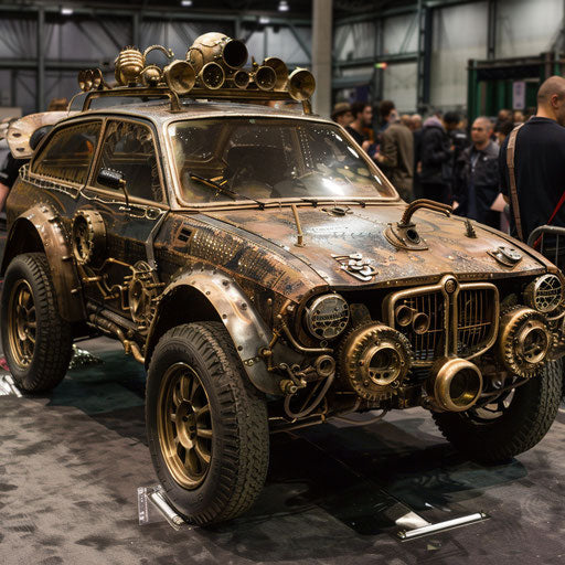 Steampunk Alfa Romeo Alfasud with brass fittings