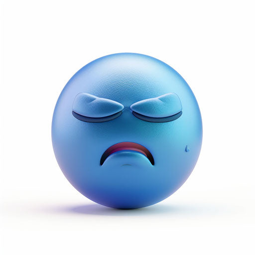 Blue sphere in distress