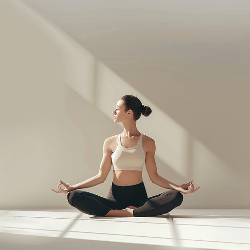 Photo-realistic style yoga clip art on flat white background