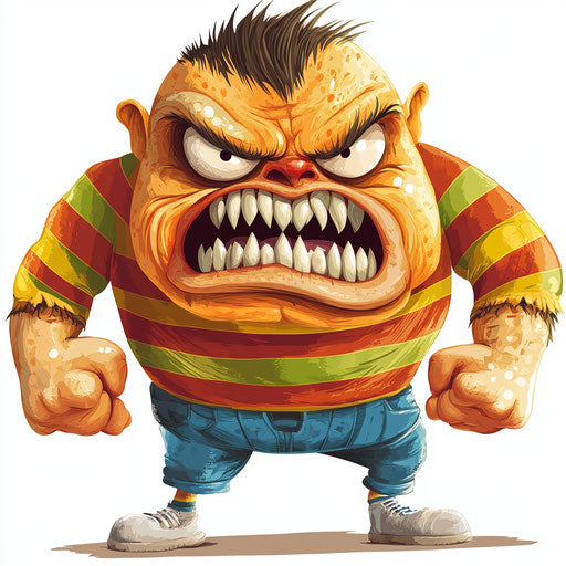 Playful Boo Caricature Clipart Perfect for Crafting