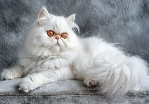 Breeding of Persian shabbana cats for sale, white and silver style