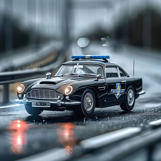 Police pursuit with fully equipped Aston Martin DB6