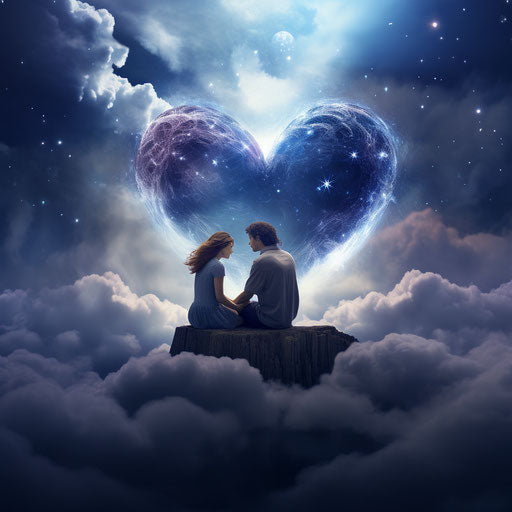 Silver and Dark Blue Love