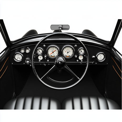 Realistic car dashboard clipart