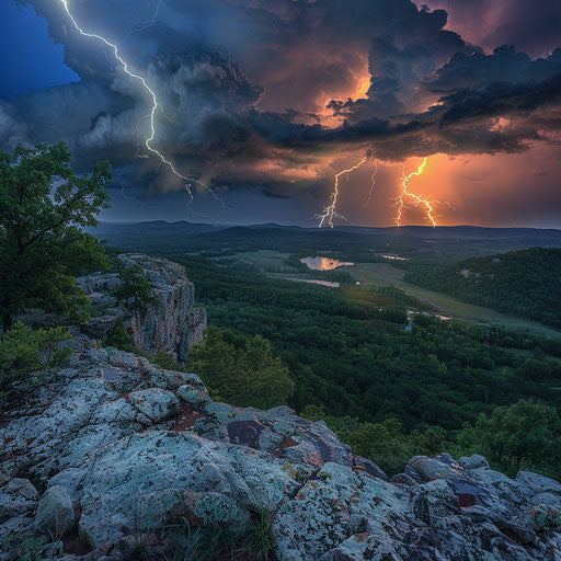 The raw power of nature over Ozark Mountains
