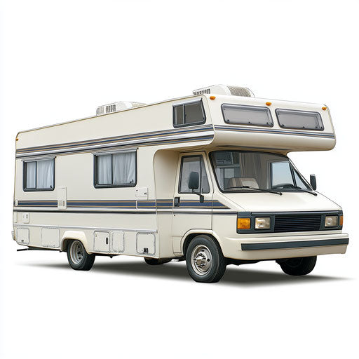 Realistic clipart of a Motorhome, high-resolution, isolated