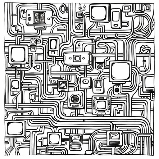 Computer network with multiple connected devices