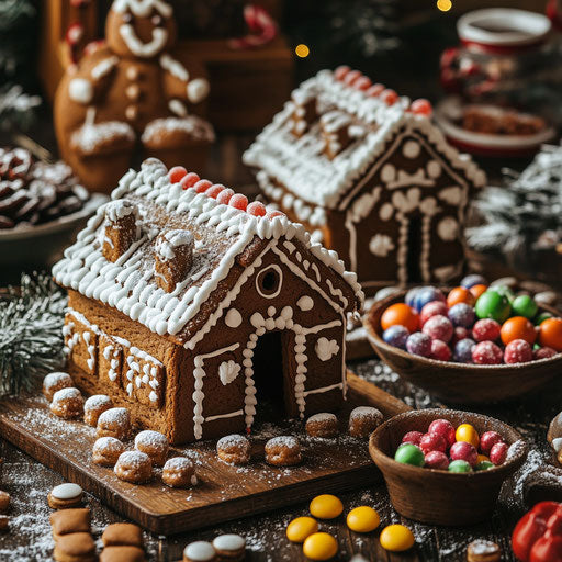 Elegant Christmas Cookies Festive Artwork