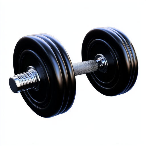Realistic illustration of dumbbells, high resolution, isolated