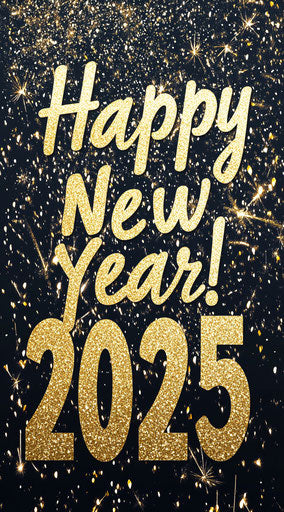 Luminous Happy New Year 2025 Images NYE Greetings