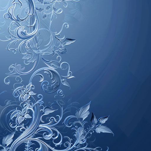 Realistic clipart on flat indigo background