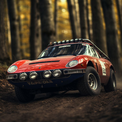 Ferrari Daytona Classic in Rally Version with Off-Road Mods