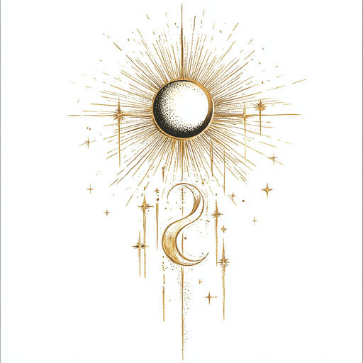 Small meaningful tattoo for females with a golden sun