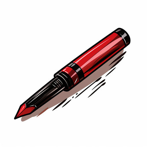 Marker in Chiaroscuro Art style on white background