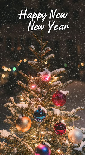 Christmas tree adorned with colorful ornaments