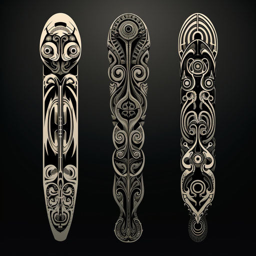 Tattoo designs for arms and legs, Dayak art style