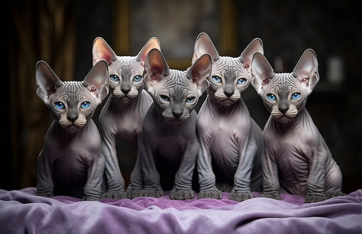 Grey sphynx cats for adoption at I Love Kittens