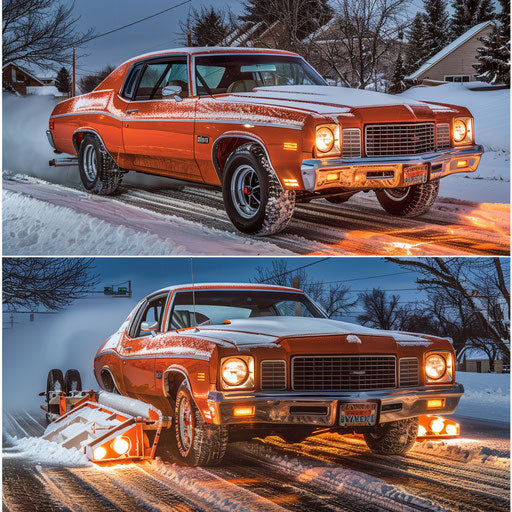 1976 Ice-Cool Malibu Classic with Snow Plow for Winter Mission