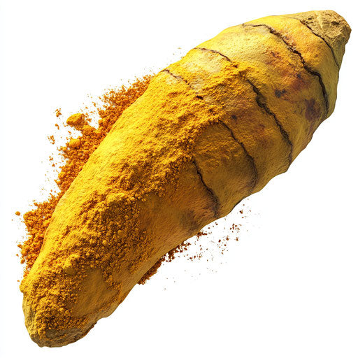Realistic clipart of turmeric, high resolution, no background, isolated
