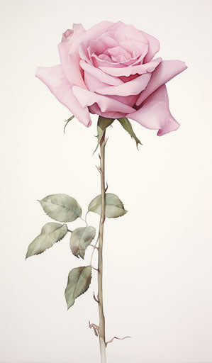 Pink rose flower painting XII ink, in the style of Steve Hanks, Georgia O'Keeffe, poignant 7:12