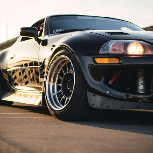 Toyota Supra with classic Bigfoot tires