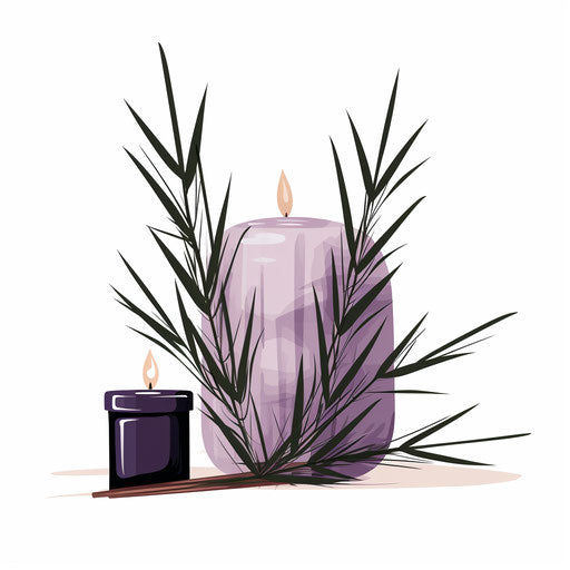 Minimalist hair clip art on white background