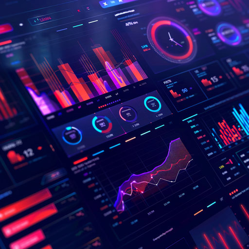 Detailed financial dashboard on a computer screen