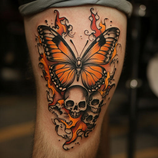 Butterfly Tattoo Men Tattoo Outlines